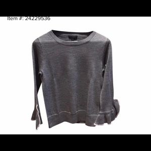 Jcrew NWOT Ruffled Sleeve Sweater